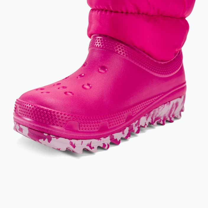 Śniegowce juniorskie Crocs Classic Neo Puff candy pink 7