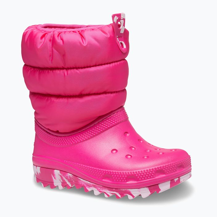 Śniegowce juniorskie Crocs Classic Neo Puff candy pink 8