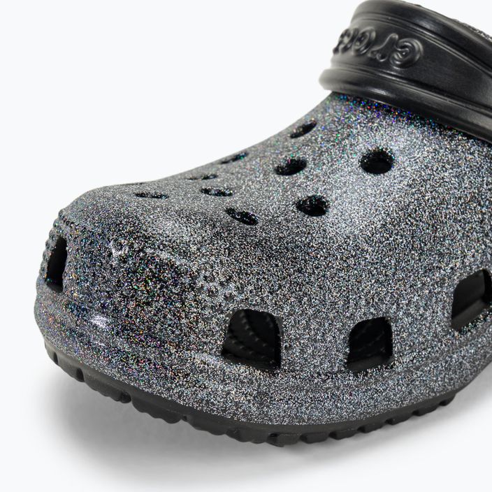 Klapki dziecięce Crocs Classic Glitter Clog black 8