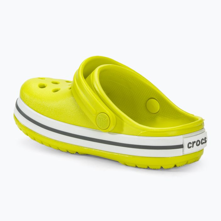 Klapki dziecięce Crocs Crocband Clog citrus/grey 4