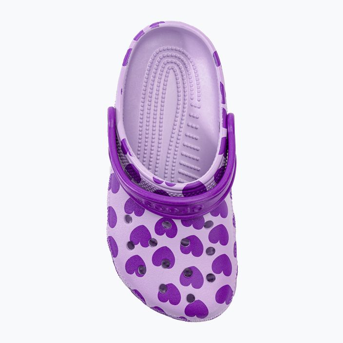 Klapki dziecięce Crocs Classic Easy Icon Clog lavender 7