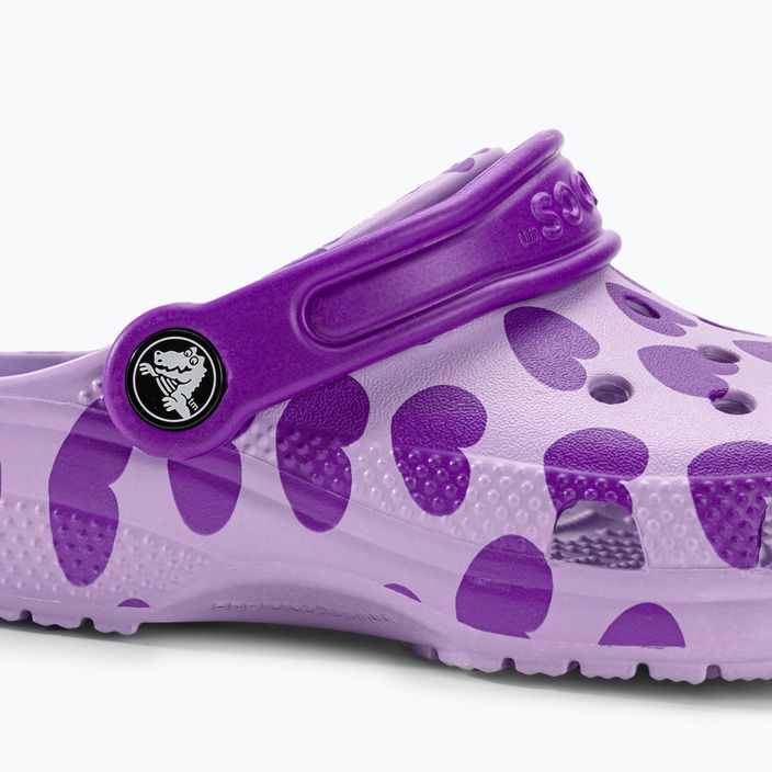 Klapki dziecięce Crocs Classic Easy Icon Clog lavender 8