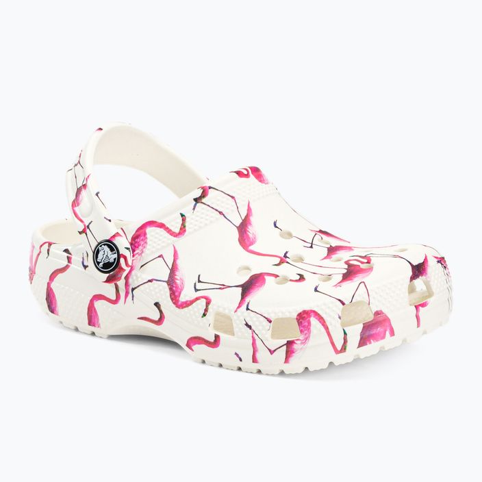 Klapki dziecięce Crocs Classic Pool Party Clog Kids white/flamingo 2