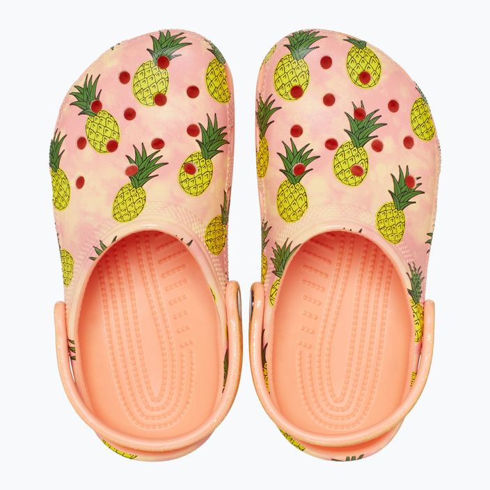 Klapki dziecięce Crocs Classic Pool Party Clog Kids papaya 13