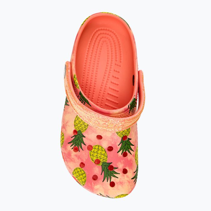 Klapki dziecięce Crocs Classic Pool Party Clog Kids papaya 7