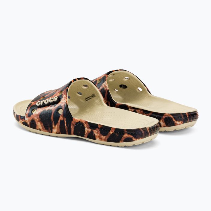 Klapki Crocs Classic Crocs Animal Remix Slide bone/leopard 3