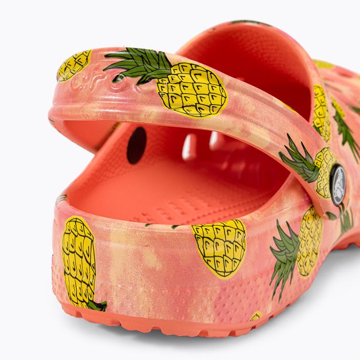 Klapki Crocs Classic Retro Resort Clog papaya/multi 10
