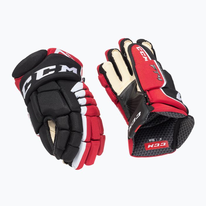 Rękawice hokejowe CCM JetSpeed FT4 SR black/red/white