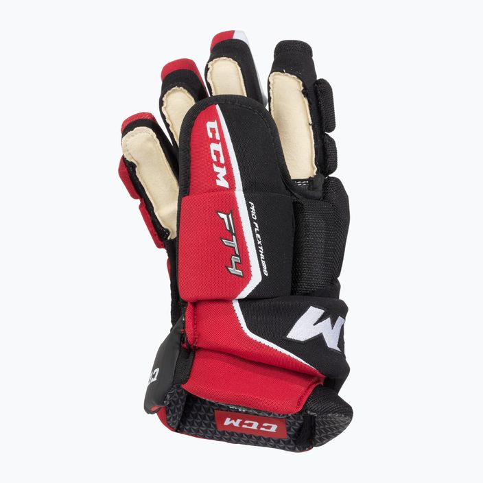 Rękawice hokejowe CCM JetSpeed FT4 SR black/red/white 3