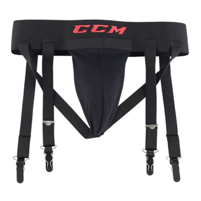 Suspensor bramkarski dziecięcy CCM Jock Combo JR black 2