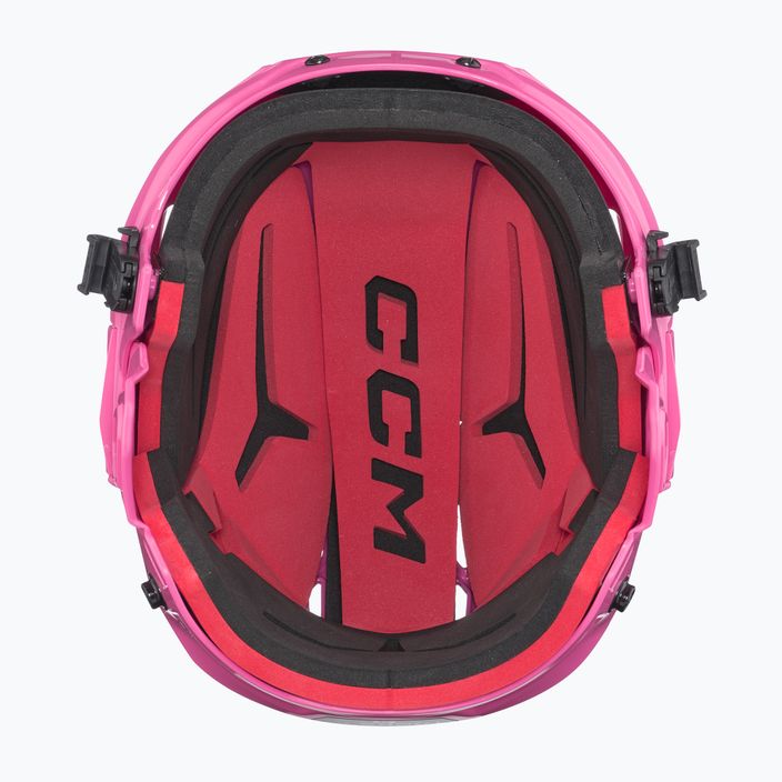 Kask hokejowy dziecięcy CCM Tacks 70 Combo pink 5