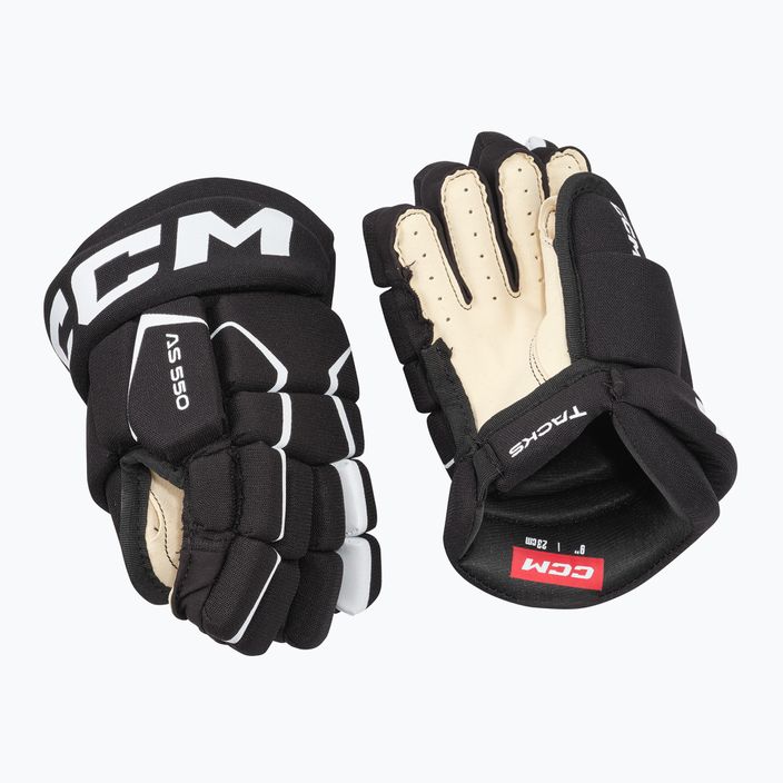 Rękawice hokejowe dziecięce CCM Tacks AS-550 YTH black/white