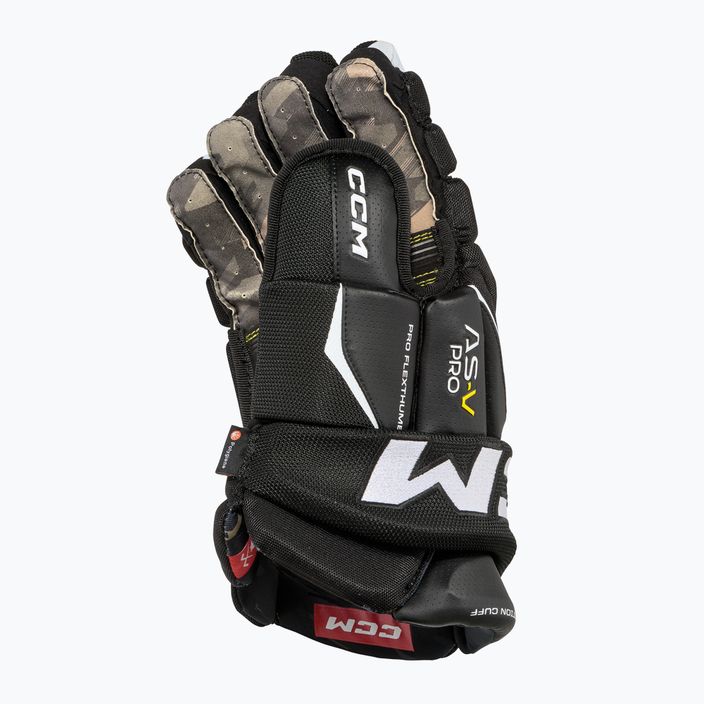 Rękawice hokejowe dziecięce CCM Tacks AS-V Pro YTH black/white 3