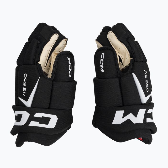Rękawice hokejowe CCM Tacks AS-550 black/white 4