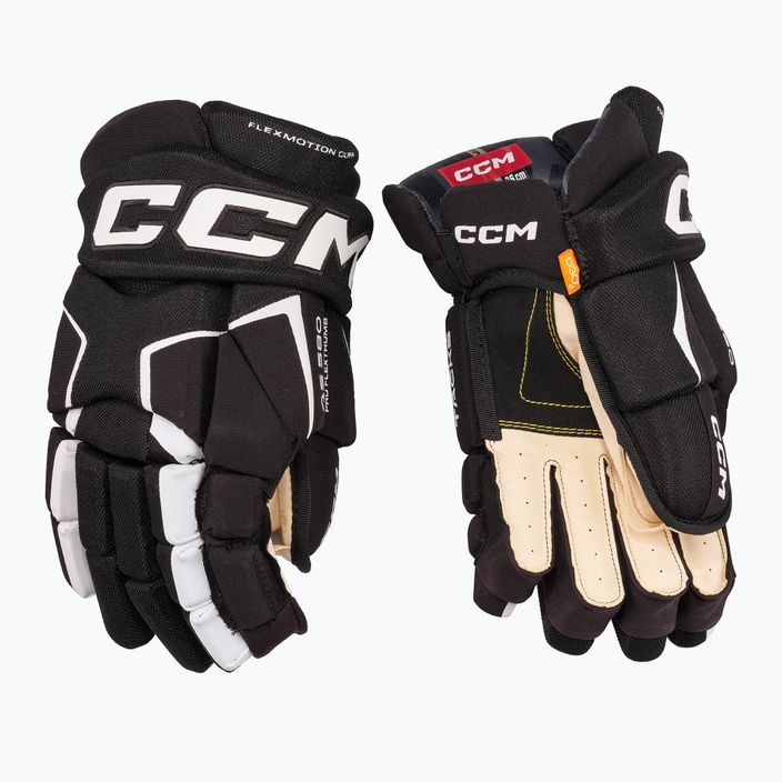 Rękawice hokejowe CCM Tacks AS-580 SR black/white 2