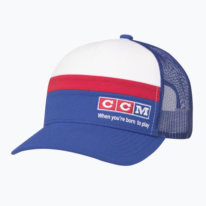 Czapka z daszkiem CCM Vintage Meshback Trucker blue/white/red