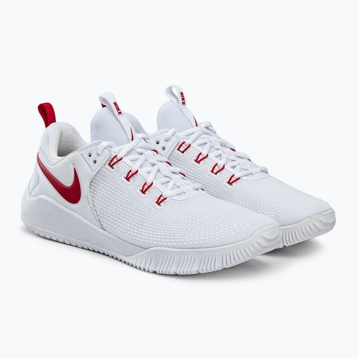 Buty do siatkówki męskie Nike Air Zoom Hyperace 2 white/red 4