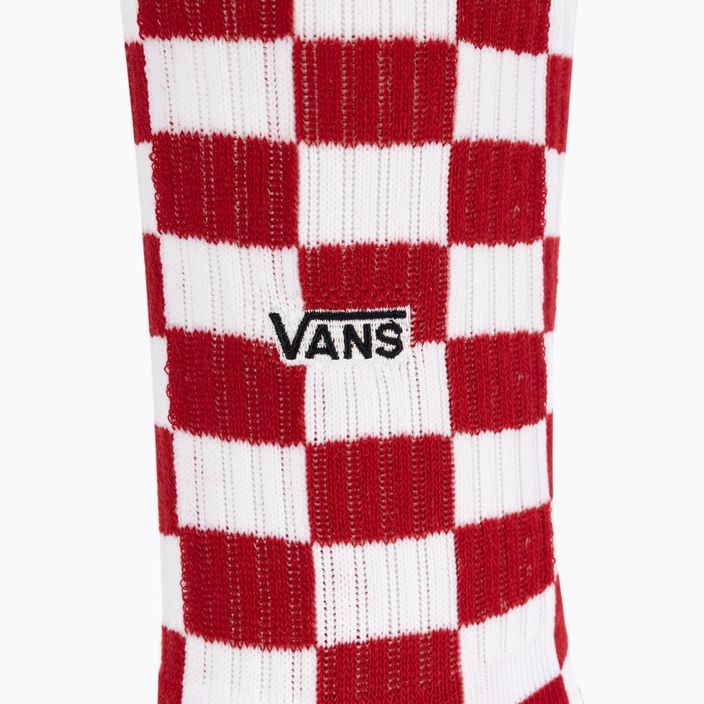 Skarpety męskie Vans Checkeboard Crew II red/white checkerboard 3