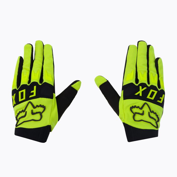Rękawiczki rowerowe męskie Fox Racing Dirtpaw fluorescent yellow 3