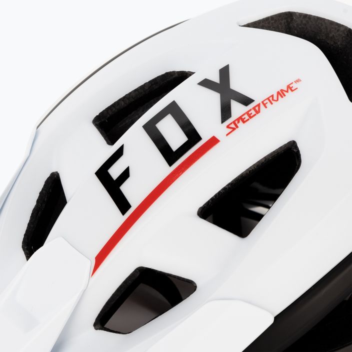 Kask rowerowy Fox Racing Speedframe Pro Blocked white/black 7