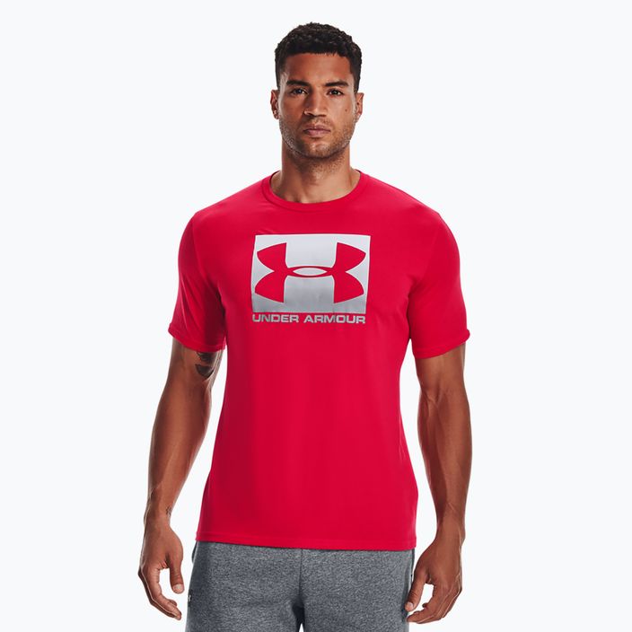 Koszulka męska Under Armour Boxed Sportstyle red/steel