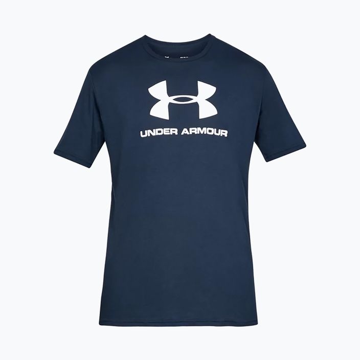Koszulka męska Under Armour Sportstyle Logo academy/white