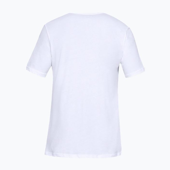 Koszulka męska Under Armour Sportstyle Logo white/black 2