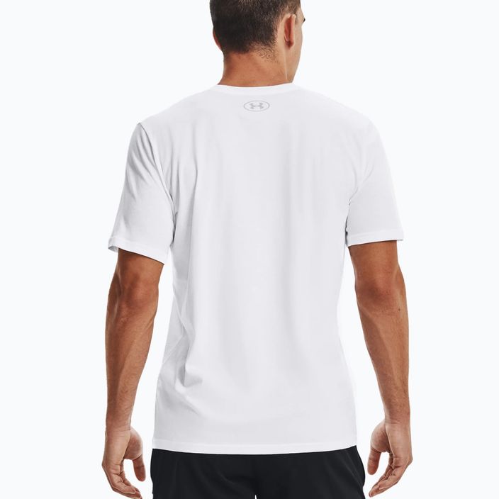 Koszulka męska Under Armour Sportstyle Logo white/black 4