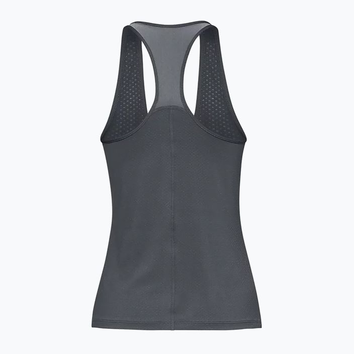 Tank top treningowy damski Under Armour HeatGear Armour Racer pitch gray light heather/metallic silver 5