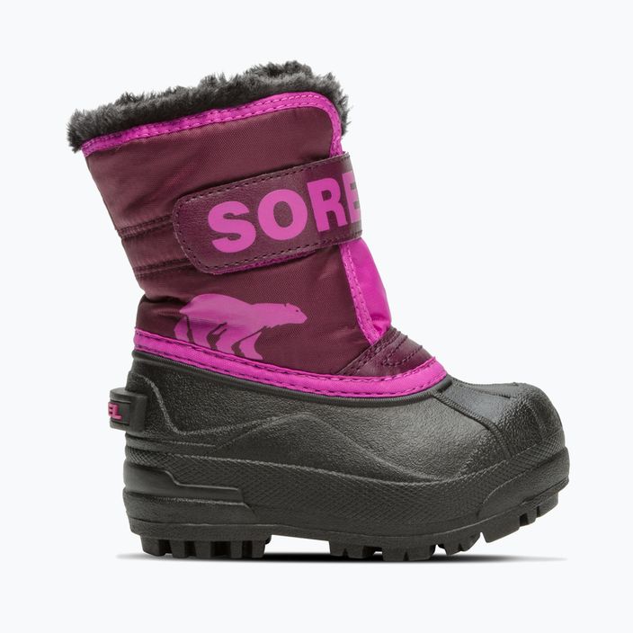 Śniegowce dziecięce Sorel Snow Commander purple dahlia/groovy pink 8