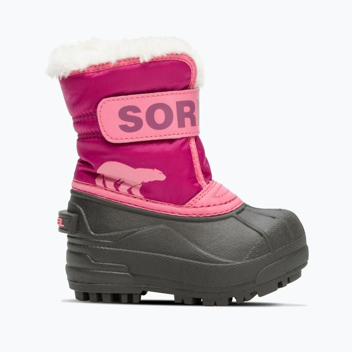Śniegowce dziecięce Sorel Snow Commander tropic pink/deep blush 7