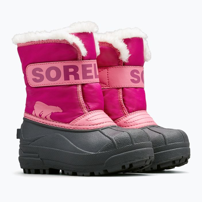 Śniegowce juniorskie Sorel Snow Commander tropic pink/deep blush 9