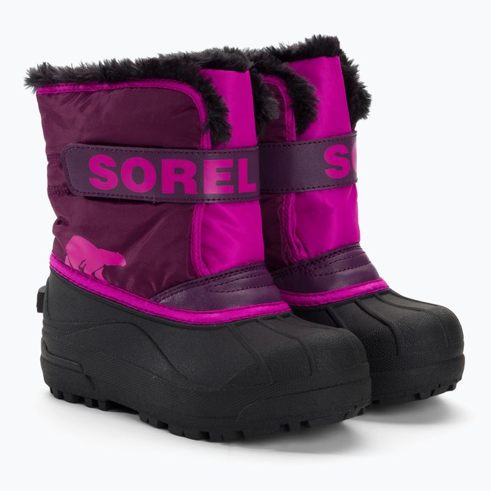Śniegowce juniorskie Sorel Snow Commander purple dahlia/groovy pink 4