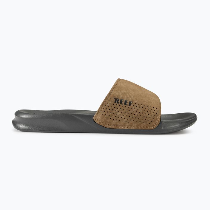 Klapki męskie REEF One Slide grey/tan 2