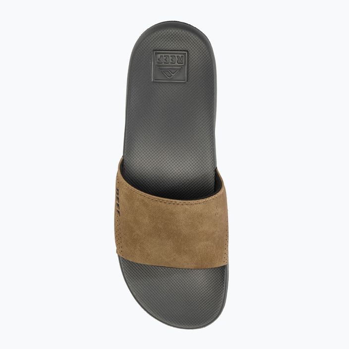 Klapki męskie REEF One Slide grey/tan 5