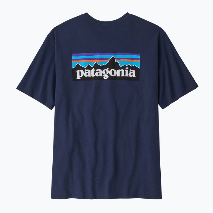 Koszulka trekkingowa męska Patagonia P-6 Logo Responsibili-Tee classic navy 6