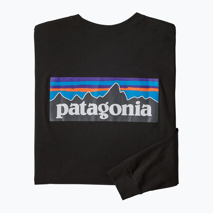 Longsleeve trekkingowy męski Patagonia P-6 Logo Responsibili black 6