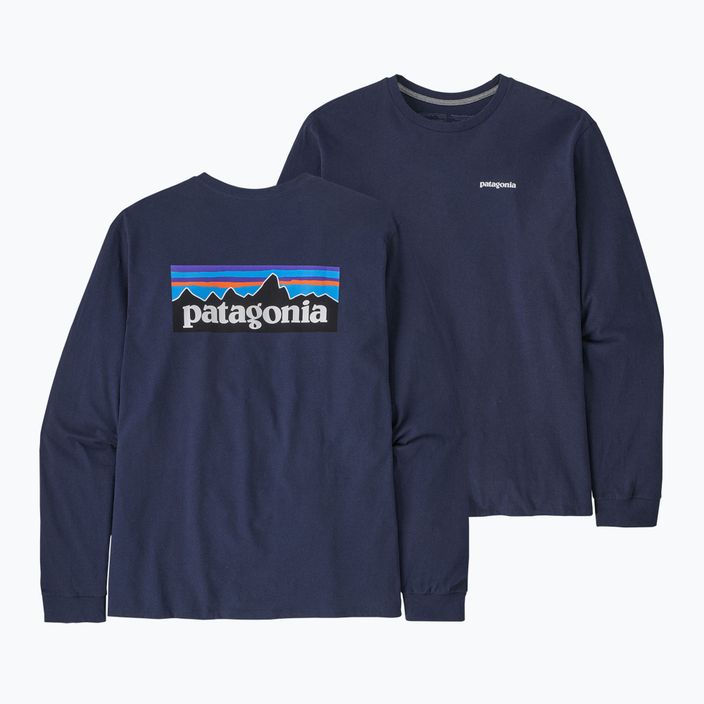 Longsleeve trekkingowy męski Patagonia P-6 Logo Responsibili classic navy 3