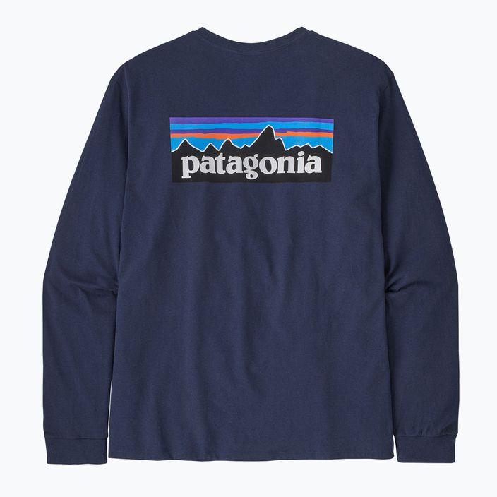 Longsleeve trekkingowy męski Patagonia P-6 Logo Responsibili classic navy 5