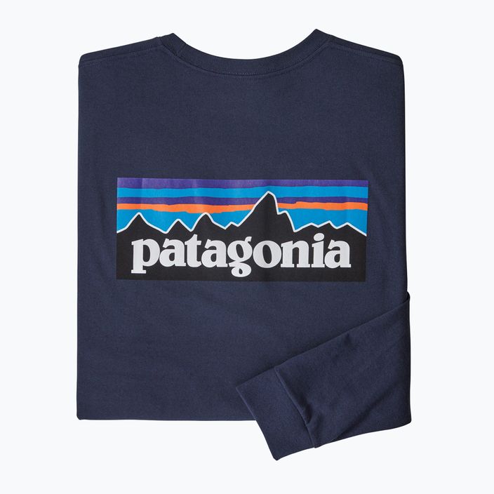 Longsleeve trekkingowy męski Patagonia P-6 Logo Responsibili classic navy 6