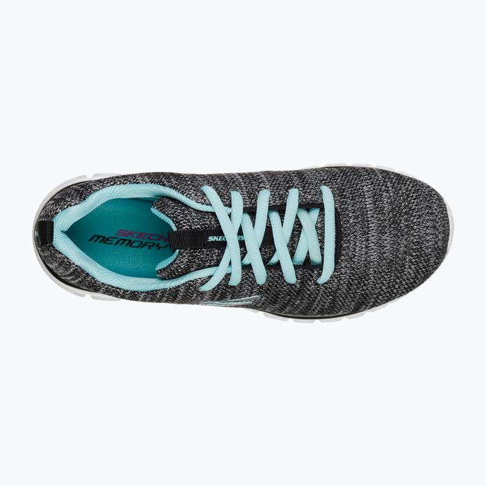 Buty damskie SKECHERS Graceful Twisted Fortune black/turquoise 10