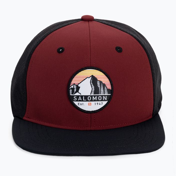 Czapka z daszkiem Salomon Trucker Flat bordowa LC1680700 4