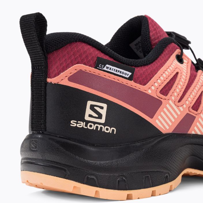 Buty trekkingowe dziecięce Salomon XA Pro V8 CSWP earth/black/almond 8