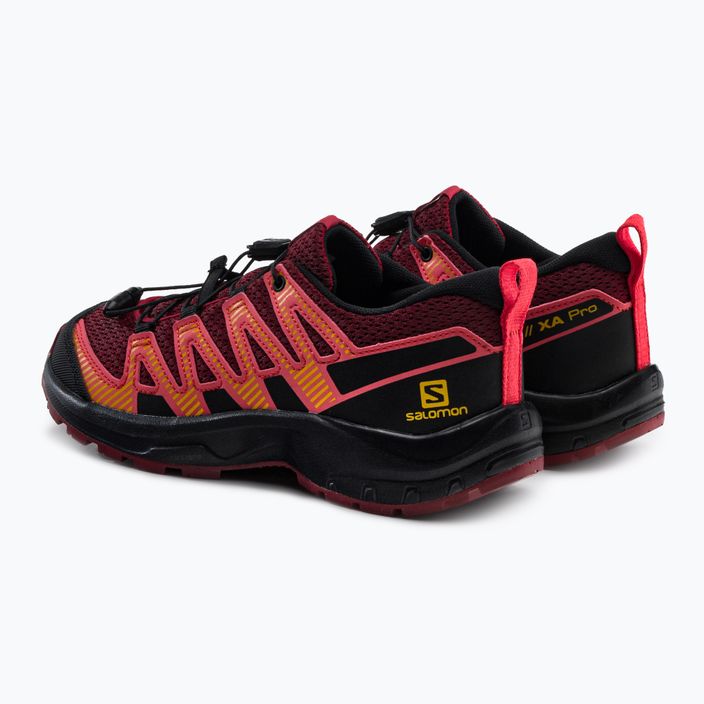 Buty do biegania dziecięce Salomon XA Pro V8 dahlia/black/pord 3
