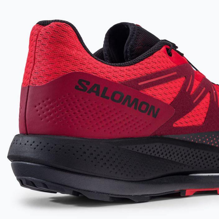Buty do biegania męskie Salomon Pulsar Trail poppy red/bird/black 8