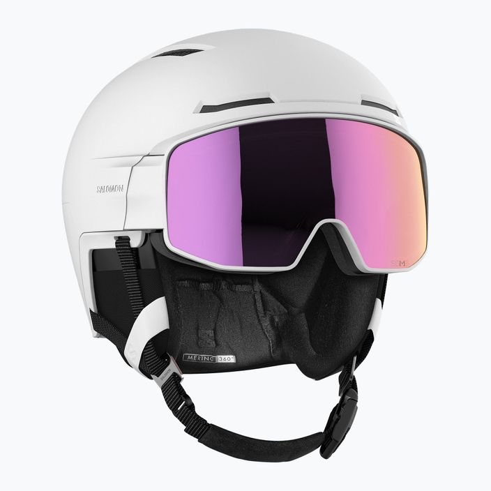 Kask narciarski Salomon Driver Prime Sigma Plus white/silver pink/sky blue 7