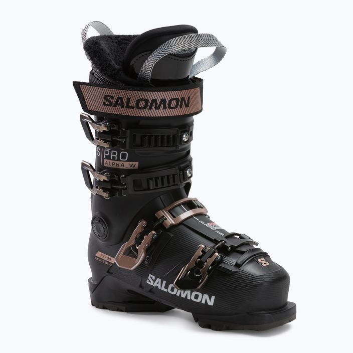Buty narciarskie damskie Salomon S Pro Alpha 90W GW black/pink/gold metal/silver