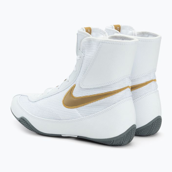 Buty bokserskie Nike Machomai white/gold 3