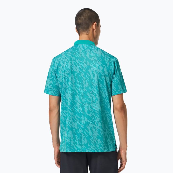 Koszulka polo męska Oakley Contender Print light emerald 3