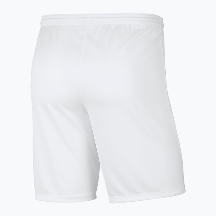 Spodenki piłkarskie dziecięce Nike Dri-Fit Park III Knit Short Jr white/black 2